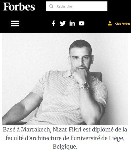 Nizar Fikri Architecte Architecte Marrakech NFA FORBES Nizar Fikri Architecte Architecte Marrakech NFA FORBES